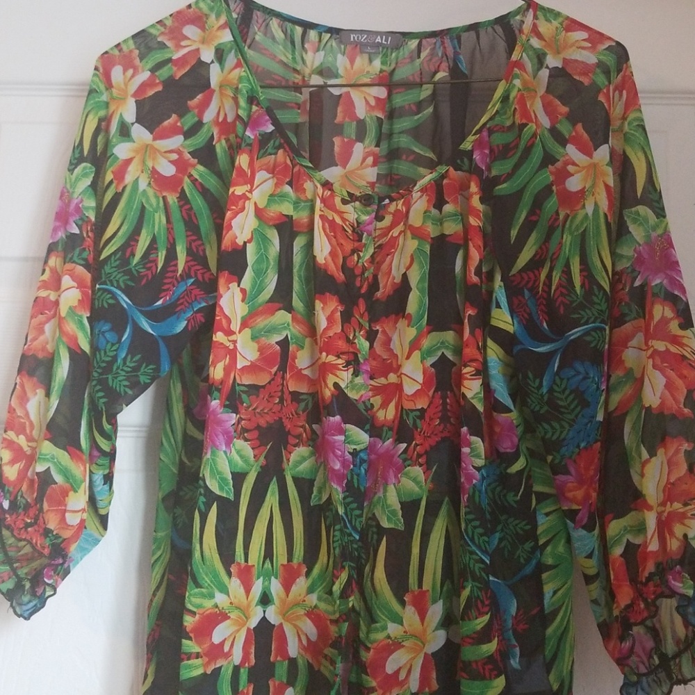 Floral Sheer Top
